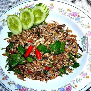 Lab Tofu at Reunion Cafe in Vientiane