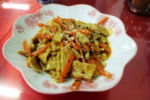 Tofu at Reunion Cafe in Vientiane