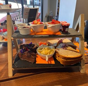 Vegan and gluten free afternoon tea  at The Corner Flag in Blackpool