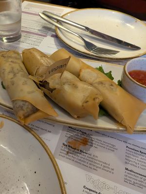 Vegan empanadas at Ambiente Tapas - Goodramgate in York