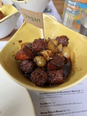 Vegan chorizo  at Ambiente Tapas - Goodramgate in York