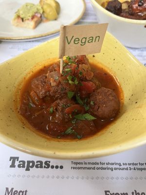 Vegan meatballs  at Ambiente Tapas - Goodramgate in York