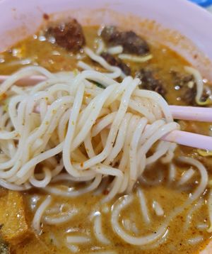 Laksa Chor Bee Hoon ~ 7/4/22 at En Cheng Vegetarian 恩成素 - Maybe closed in Northeast Singapore