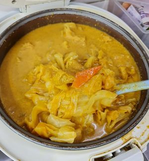 Curry Vege ~ 7/4/22 at En Cheng Vegetarian 恩成素 - Maybe closed in Northeast Singapore