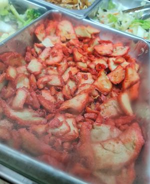 Mock Char Siew ~ 7/4/22 at En Cheng Vegetarian 恩成素 - Maybe closed in Northeast Singapore