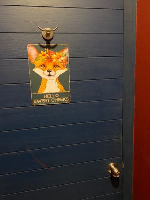 bathroom art at Foxtrot Bistro in Koh Samui