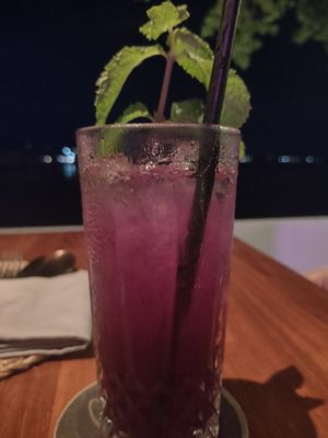 Butterfly pea 😋 at Foxtrot Bistro in Koh Samui