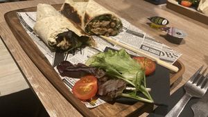 Vegan wrap  at FRESH Urban Gastrobar in Benidorm