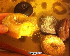 Less than 24 hours later. There were only two of us.... at Mighty-O Donuts - Greenlake in Seattle