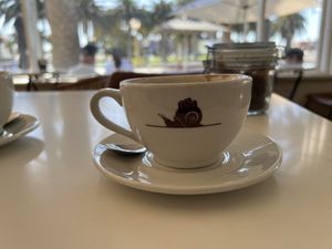 Oatmilk Cappuccino   at Slowtown Coffee Roasters in Swakopmund