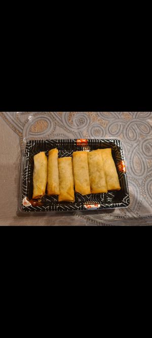 Mini spring rolls at Restaurant De Nieuwe Es in Woudrichem