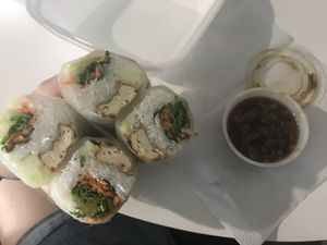 Only had room for one! Tasty    at Luv Thai Cuisine in Austin