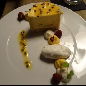 Passionfruit sponge cake at Kopps in Berlin
