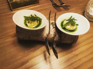 Greetings from the kitchen  at Kopps in Berlin