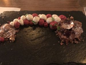 the rainbow cake at Kopps in Berlin