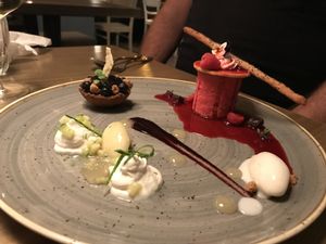 desert platter  at Kopps in Berlin