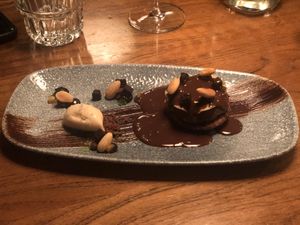 Lava cake at Kopps in Berlin