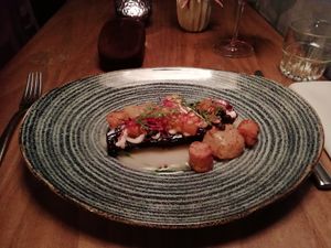 Superb beetroot steak at Kopps in Berlin