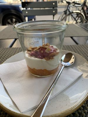 Apricot strawberry parfait  at Kopps in Berlin