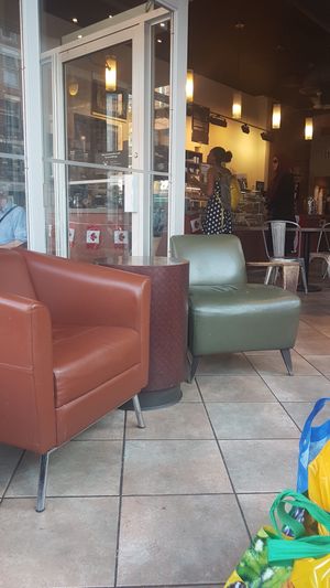 Inside at Bridgehead Coffeehouse in Ottawa