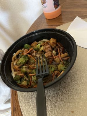 Teriyaki bowl sub udon  at Z'mariks Noodle Cafe in Mason City