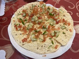 Cracker with veggies   at Shubham Indian Veg. Cuisine in Taichung