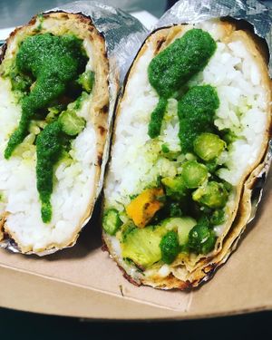 Vegan Curry Wrap at The Watering Hole in Murphys