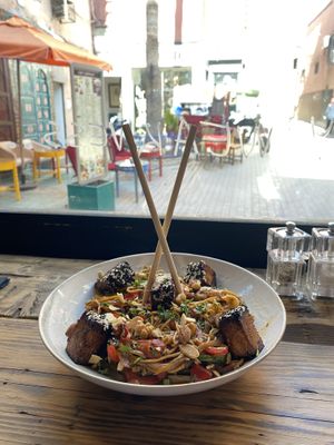 Wok Tofu  at Mandala Society in Marrakech