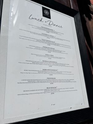 menu  at Mandala Society in Marrakech