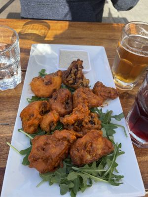 Cauliflower wings   at cafegSC in Santa Cruz
