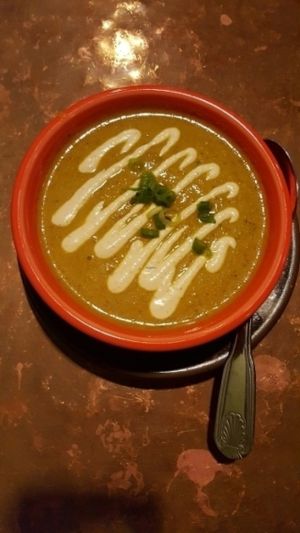 love their spicey curry soup special at cafegSC in Santa Cruz