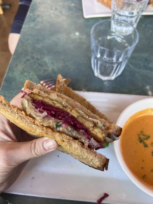 Tempeh Rueben  at cafegSC in Santa Cruz