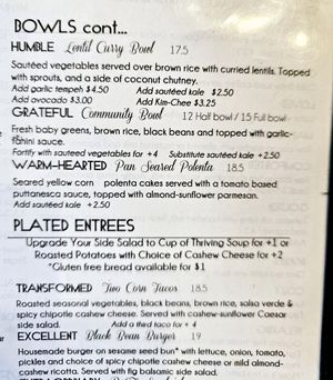 Bowls at cafegSC in Santa Cruz