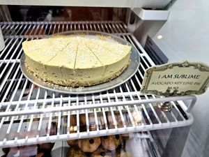 Avocado key lime pie at cafegSC in Santa Cruz