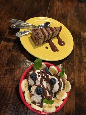 The Sundae and the cheesecake 💖 at cafegSC in Santa Cruz