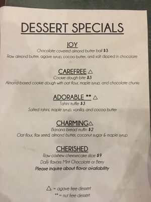 Dessert  at cafegSC in Santa Cruz