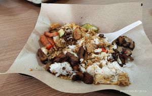 Mix veg x2 with white rice at Xing Xiang Vegetarian - 興祥 in Northeast Singapore