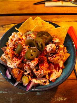 Vegan tofu at Surfside Poké in Maastricht