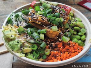 The white rice was bad at Surfside Poké in Maastricht