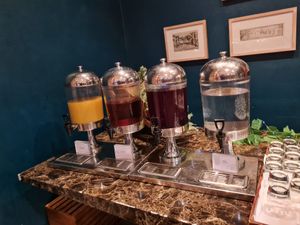 Fruit juices at The Celtic Manor Resort in Newport