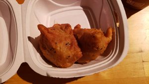 Veggie samosa ($7.50). Not bad, but shell could have been crispier. at Gorkha Palace in Minneapolis