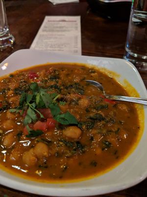 Chana Saag extra spicy (5) at Gorkha Palace in Minneapolis