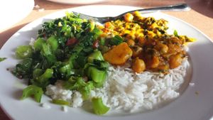 both saags at Gorkha Palace in Minneapolis