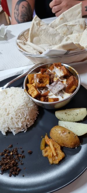 Tofu butter chicken at Mani's in Faro