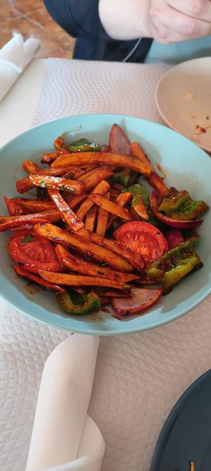 Potato Chilly (Vegan) at Mani's in Faro