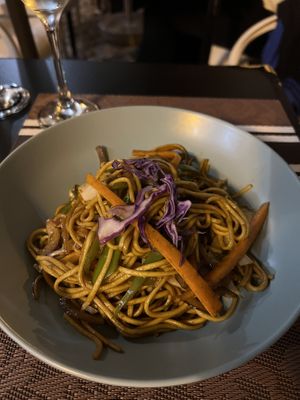 Veggie noodles  at Mani's in Faro