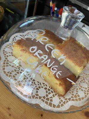 Green orange cake: Very moist!  at Pala in Berlin