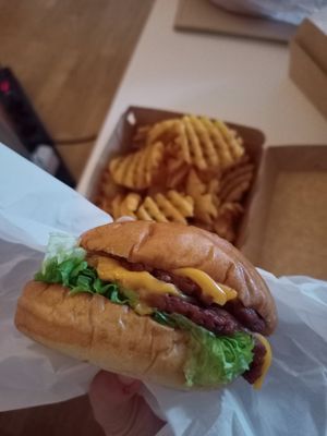 Spicy burger at A Burgers in Brussels