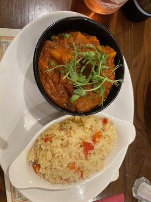 Veg curry  at Cairngorm Hotel in Aviemore