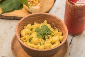 The best Mac and cheese  in town so delicious !!!and vegan  at Vegan Tulum in Tulum